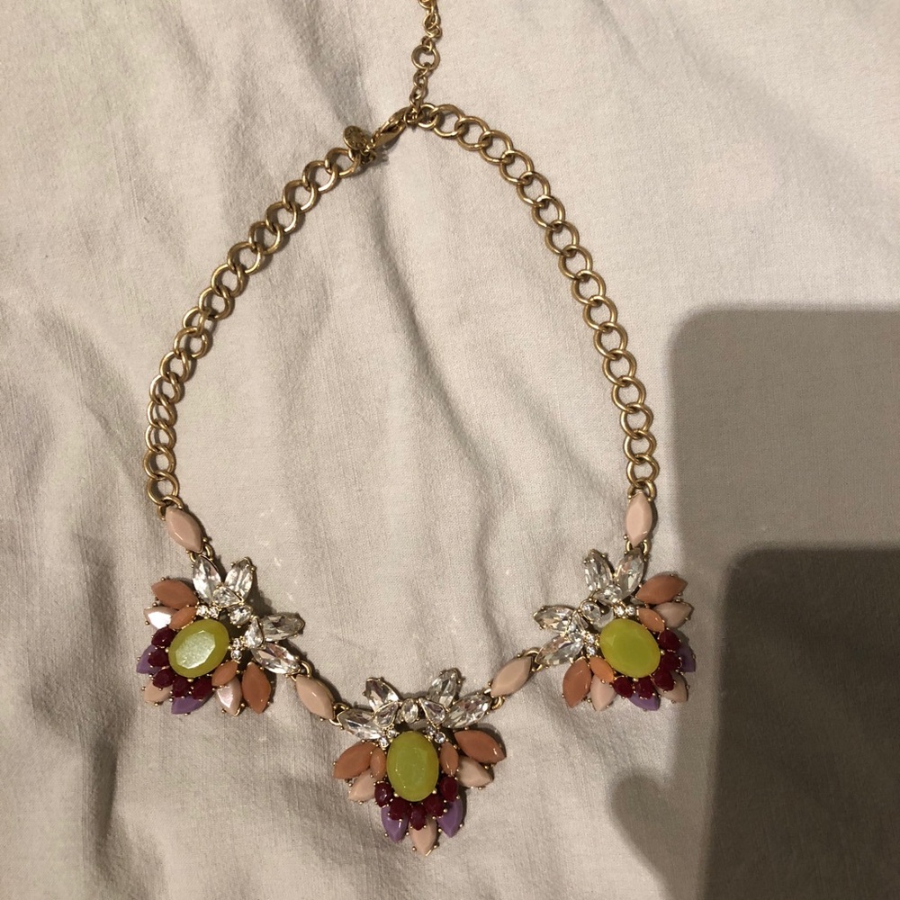 J. Crew Multi Colored Statement Necklace
